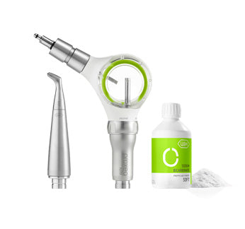 Proxeo Aura PF-60 - perio set-Proxeo Aura-Proxeo Aura Air Polishing Handpiece, 120o Spray Head, Perio Spray Head, 40 x Tips,  1 x 250g Soft Prophy Powder, 1 x 160g Sensitive Prophy Powder & Accessories--W&H RotoQuick-